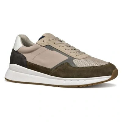 Afbeelding van Geox U Branthon Sneakers laag, Heren, Maat: 45, Military sand Leer en textiel