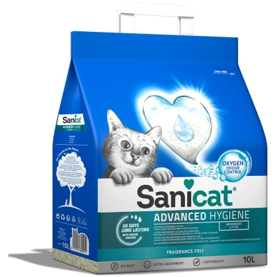 Afbeelding van Sanicat Kattenbakvulling Advanced Hygiene 10 liter