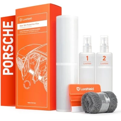Afbeelding van Luxshield Auto instaplijsten bescherming voor Porsche Cayenne 2 (II) 92A I 2010 2017 beschermfolie autodeur accessoires sierlijsten lakbeschermingsfolie transparant