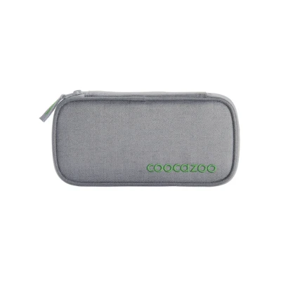 Afbeelding van coocazoo Etui, pennenetui, passiervak, geodriehoekvak, lesroostervak, uitneembare pennenhouder, extra ritsvak, vanaf de 3e klas, gemengd zilverstof