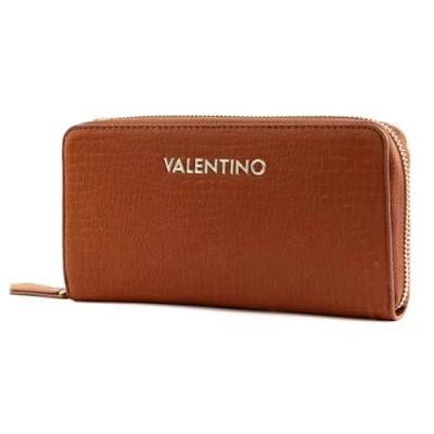 Afbeelding van VALENTINO Cocoa Zip Around Wallet Cuoio