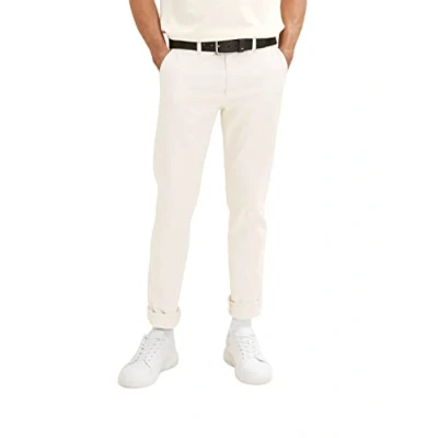 Afbeelding van TOM TAILOR Uomini Travis Slim Chino broek 1032868, 13808 Creme, 27W / 34L