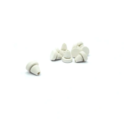 Afbeelding van Berkvens Kozijnbuffer wit rubber dopjes stalen kozijn 3.5mm (per 10 stuks)