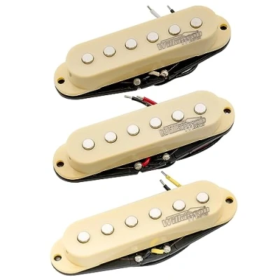 Afbeelding van Wilkinson Hoge Output Keramisch Single Coil Element Pickups Set voor Strat stijl Elektrische Gitaar, Creme