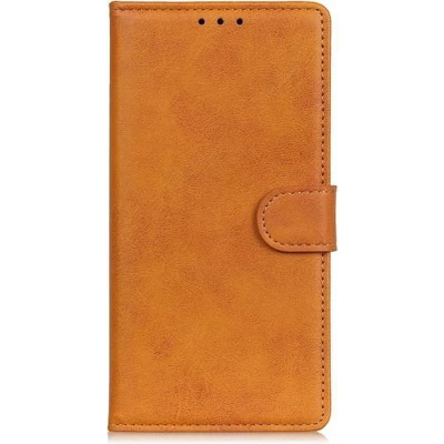 Afbeelding van Casecentive Leren Wallet case met sluiting iPhone 13 tan