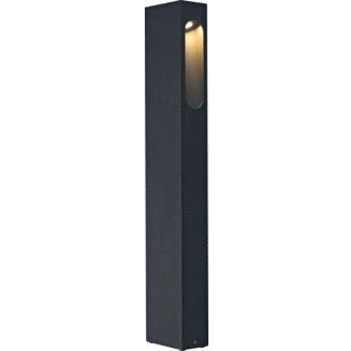 Afbeelding van Slv slotbox 70 vierkant antraciet 4 5w led warmwit 232145