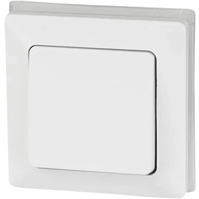 Afbeelding van Inbouw wisselschakelaar IP44, all in one, serie C1 wit mat