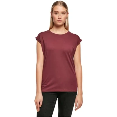 Afbeelding van Damesshirt met ronde hals en omgeslagen mouw Cherry XL