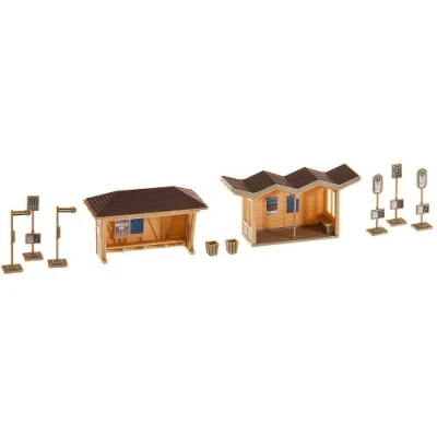 Afbeelding van Faller 2 Abri’s modelbouwsets, hobbybouwspeelgoed voor kinderen, modelverf en accessoires