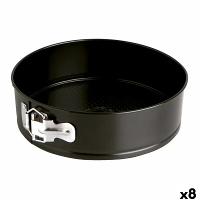 Afbeelding van Bakvorm Quid Sweet Grey Zwart Metaal 26 x 6,8 cm (8 Stuks)