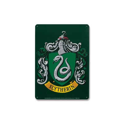 Afbeelding van Logoshirt Harry Potter Metalen wandbord klein Slytherin 15 x 21 cm Groen