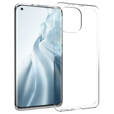 Afbeelding van Xiaomi Mi 11 Hoesje Siliconen en TPU (zacht) Accezz Softcase/Backcover Transparant Telefoonhoesje