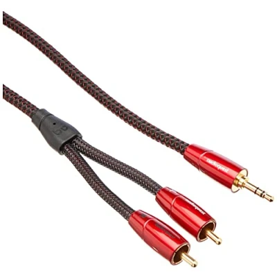 Afbeelding van Audioquest Golden Gate 3.5mm naar 2x RCA Kabel Mini Jack Overgangskabel 1m