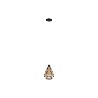 Afbeelding van EGLOÂ AdwickleÂ HanglampÂ Â E27Â 17Â cmÂ Zwart/Bruin