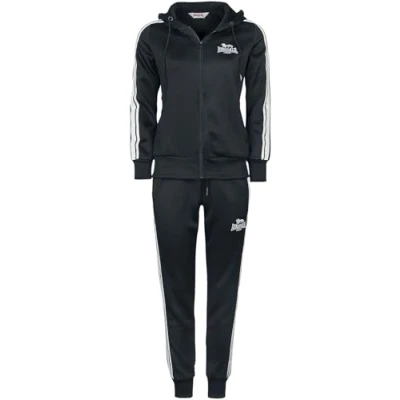 Afbeelding van Lonsdale SET Bromley Trainingspak, Dames, Maat: Medium, Black white