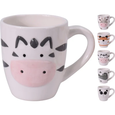 Afbeelding van Mok Porselein Dierenmotief 300 ml Tijger
