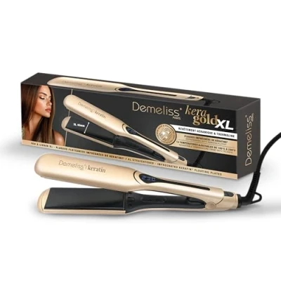 Afbeelding van Stijltang SAINT ALGUE Demeliss Kera Gold XL Brede platen 45 mm