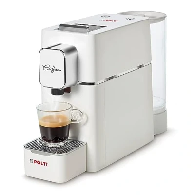 Afbeelding van Polti Coffea S15W, espressomachine, compatibel met E.S.E. 44 mm, tank 0,85 l, pompdruk 19 bar, wit