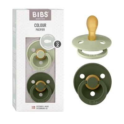 Afbeelding van BIBS Fopspeen Symmetric Sage/Hunter Green 6 18mnd 2st