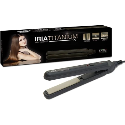 Afbeelding van Italian Design Hair Straightener IRIA Titanium XS Styling Tool, Dames, Maat: One Size, Black