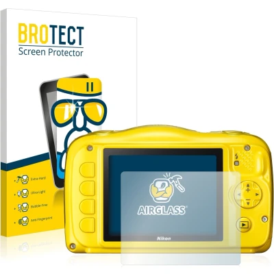 Afbeelding van BROTECT Screenprotector voor Nikon Coolpix S33 Folie Beschermfolie Beschermglas transparant