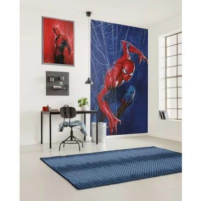 Afbeelding van Komar Kinderbehang Marvel Spider Man Web (1 stuk)