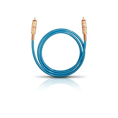 Afbeelding van Oehlbach Digitale Cinch audio Aansluitkabel [1x stekker 1x stekker] 1.50 m Blauw