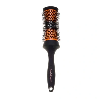 Afbeelding van Denman (Medium) Thermo Ceramic Hourglass Hot Curl Brush Hair Curling for Blow Drying, Straightening, Defined Curls, Volume &amp; Root Lift Orange Black, (DHH3EORG)