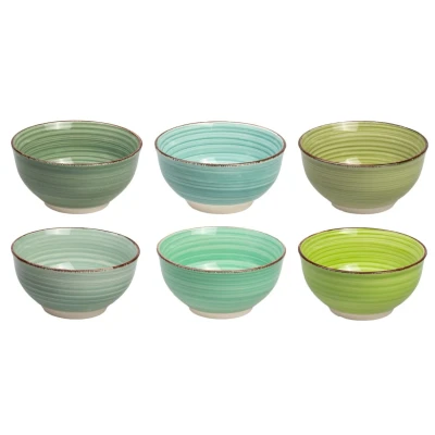 Afbeelding van Studio Tavola Kleine Kommen Summer Green ø 12 cm 6 stuks