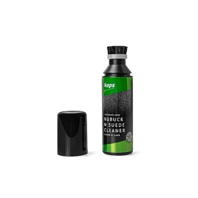 Afbeelding van Nubuck en Suède Schoen/Laars Reiniger met Borstelapplicatordop, Shampoo Voor Alle Kleuren, door Kaps, 75 ml 2,53 fl. oz.