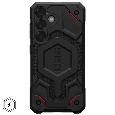 Afbeelding van Samsung Galaxy S25 MagSafe Hoesje Kunststof UAG Hardcase/Backcover Zwart Telefoonhoesje Shockproof/Valbescherming