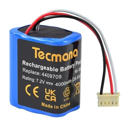 Afbeelding van Tecmana 7,2 V 4000 mAh vervangende batterij voor Braava 380T, 380, 390T Mint Plus 5200, 5200C