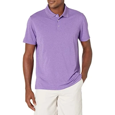 Afbeelding van Amazon Essentials Men&#039;s Sneldrogend golfpoloshirt met slanke pasvorm, Paars, XL
