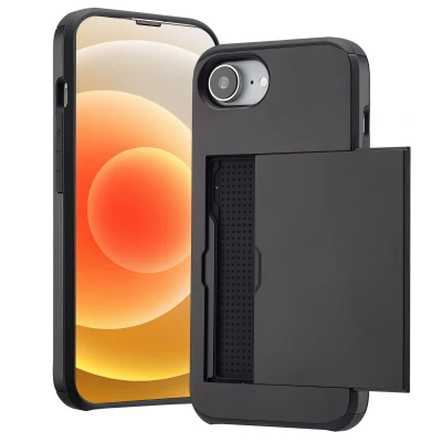 Afbeelding van imoshion Hoesje met pasjeshouder Geschikt voor iPhone 16e Backcover Zwart