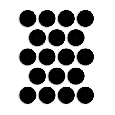 Afbeelding van Toga QC36 magnetische punten, zelfklevend, kunststof, 1,9 x 0,3 cm, zwart