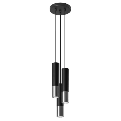 Afbeelding van LED Hanglamp zwart chrome LOOPEZ 3 x GU10 aansluiting