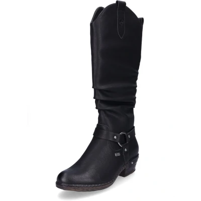 Afbeelding van Rieker Dames 93670 hoge schachtlaarzen, zwart, 37 EU, EU