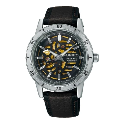Afbeelding van Seiko SSA461J1 Presage Herenhorloge inStock horloge Hoge Marge ZilverkleurZwart