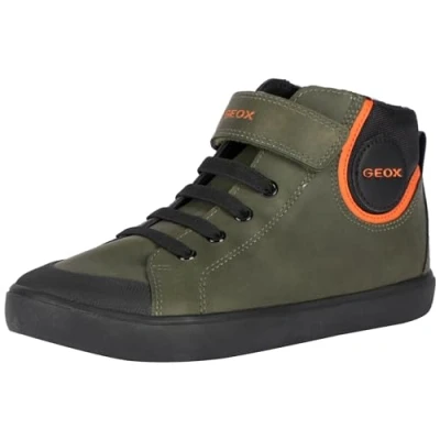 Afbeelding van Geox J Gisli Boy F sneakers voor jongens, dark green black, 28 EU