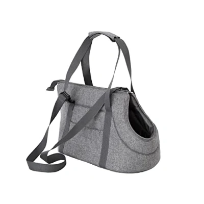 Afbeelding van Hondentas, handsfree reistas, transportbox, met zijzakken, kattentas, verstelbare schouderriem, grafiet, XL: 30 x 50 32 cm