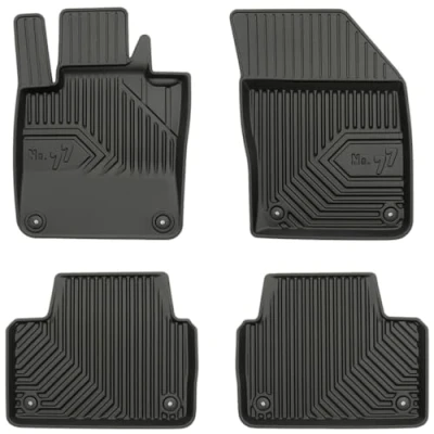 Afbeelding van M MOTOS Auto Vloermatten van rubber voor Volvo V60 II vanaf 2018 Verbeter uw reiscomfort met Anti Slip Mat Car No.77 alle weersomstandigheden, bescherming tegen vuil