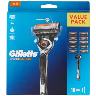 Afbeelding van Gillette Scheersysteem Proglide 1 Handvat + 10 Scheermesjes