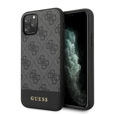 Afbeelding van Grijs hoesje van Guess iPhone 11 Pro Backcover GUHCN58G4GLGR