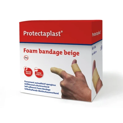 Afbeelding van Protectaplast Zelfklevend Schuimverband, Ft 6 Cm X 4,5 M, Op Rol Pleister