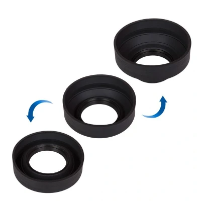 Afbeelding van Caruba Rubberen Zonnekap 3 In 1 43mm