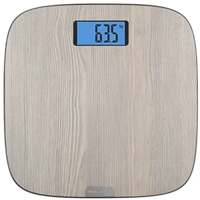 Afbeelding van Rowenta Origin Light Wood BS1600 Personenweegschaal met groot display, houtafwerking, automatische inschakeling, draagkracht tot 160 kg 100 g graduatie, incl. 4 AAA batterijen