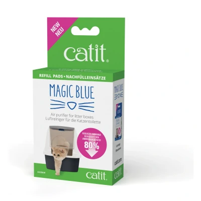 Afbeelding van Catit Magic Blue Refill Pads Kattenbakaccessoires Wit Blauw 6 stuks
