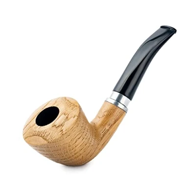 Afbeelding van Dr. Watson Pijp, Calabash 21 serie, Handgemaakt van eikenhout, Past 9mm filter (Natuurlijk)