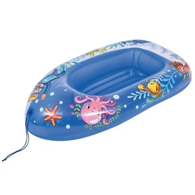 Afbeelding van BLUE SKY Boot Opblaasbaar 069301 Willekeurige kleur Plastic 112 cm x 70 Kinder speelgoed Zwemband Buitenspel Strand Varen Vanaf 3 jaar