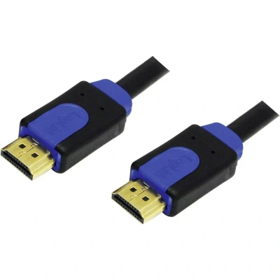 Afbeelding van LogiLink CHB1102 HDMI kabel 2m blauw/zwart